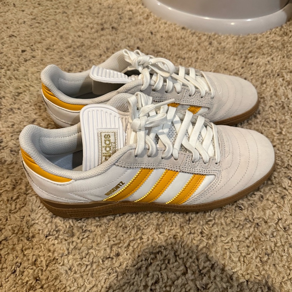 adidas Originals Busenitz Shoes 'Crystal White Yellow Gum' IG5254